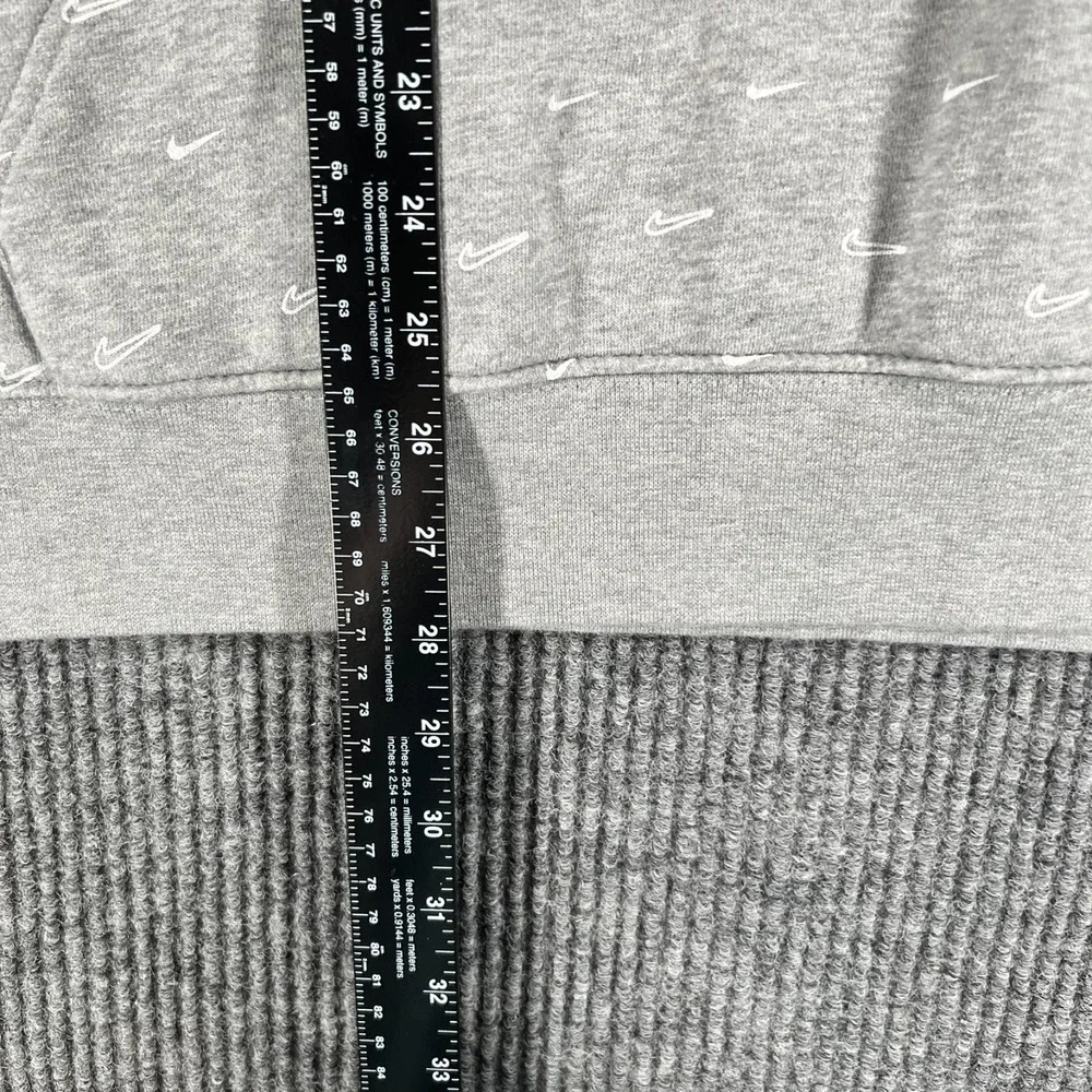 Nike‎ Hoodie Sweatshirt Mens 2XL XXL Gray Geometric Long Sleeve Casual Active